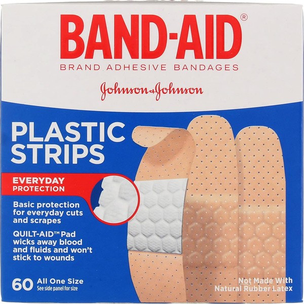B-A Pl 60 5635 Wide Size 60s Band-Aid Plastic Comfort Flex