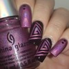 Whats Up Nails - Triangle Spiral Vinyl Tape Stencils for