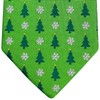 Retreez Mens Woven Christmas Tie Christmas Tree 8cm, Green