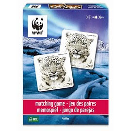 Ambassador 7230346 Memo Game Animal Selfies, Puzzle for Adults and Children from 3 Years, WWF, White