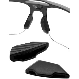 Betterun Black Replacement Nose Pads Pieces for Oakley Mercenary OO9424 Sunglass
