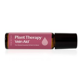 Plant Therapy Vein Aid Essential Oil Blend Pre-Diluted Roll-On 10 mL (1/3 oz) 100% Pure, Therapeutic Grade