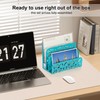 EasyPAG Mail Organizer Countertop 2pc Desk Mail Sorter for Envelope