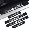 4 Pieces Car Door Sill Protector,Carbon Fiber Threshold Anti-Scratch Sticker