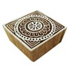 Indian Floral Wood Stamps Handcarved Printing Block Wooden Stamp Textile