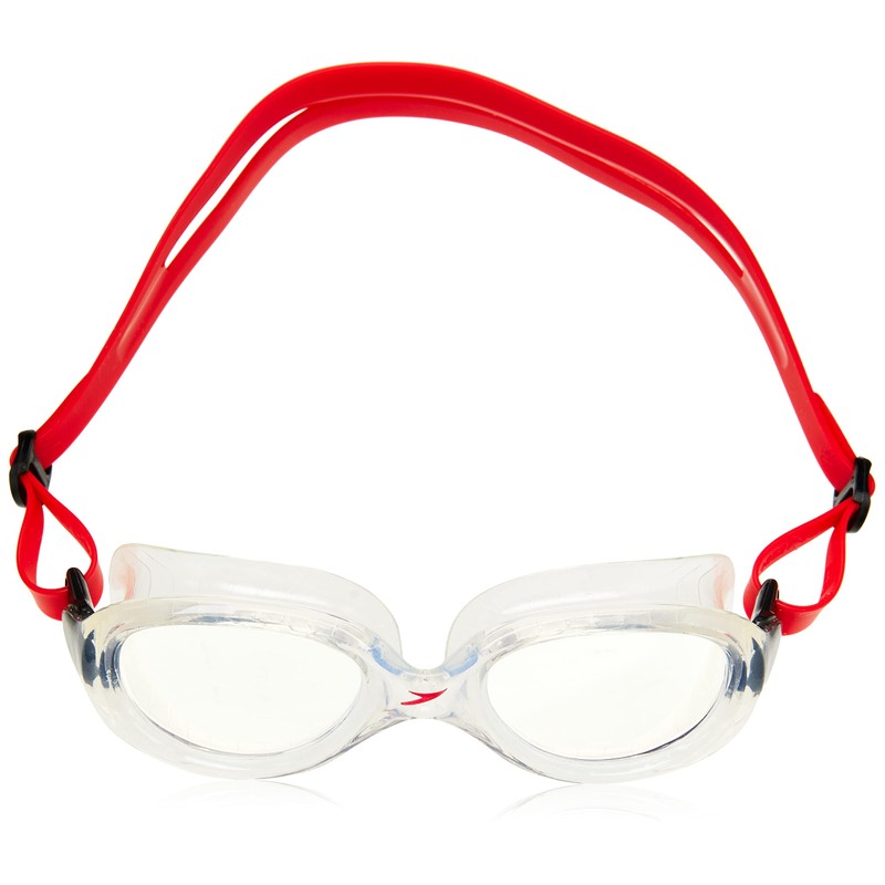 Speedo Unisex Kids Child Futura Classic Swimming Goggles, Lava Red/Clear,