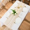 Chuqing Chiffon Table Runner, Decorative Fabric in Natural Beige, Thin