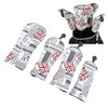 4Pcs UK Flag Print Golf Club Head Cover PU Golf