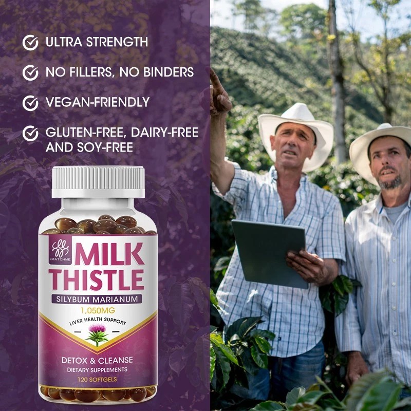 LUKAREE Organic Milk Thistle Liver Detox Supplement Plus Dandelion Extract