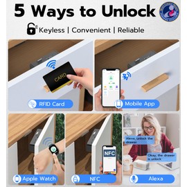 Anweller Baby Proofing Smart Cabinet Locks, Child Proof Drawer Locks