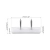 sourcing map Furniture Feet Nail Plastic Glide Nails Square Chair