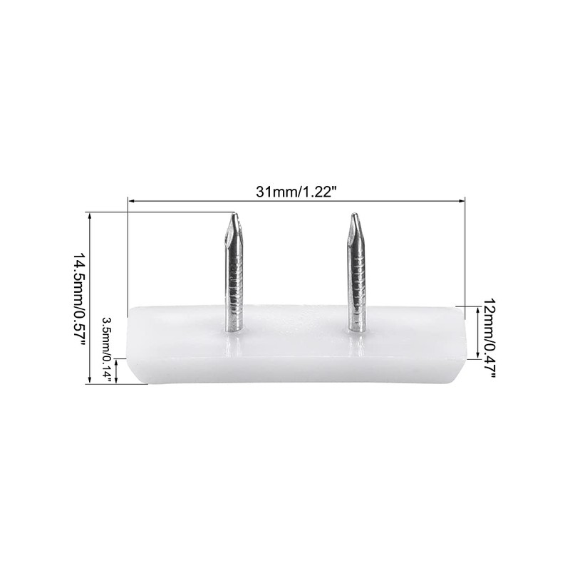 sourcing map Furniture Feet Nail Plastic Glide Nails Square Chair