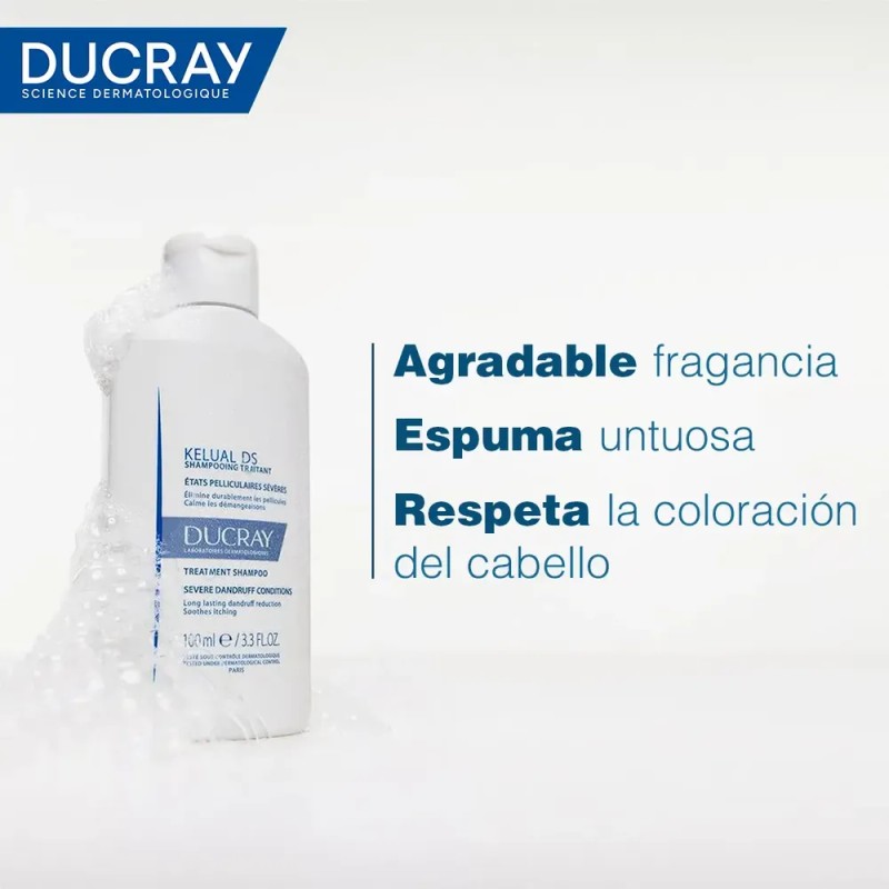 Shampoo Anticaspa Y Come­zón Severa Kelual 100ml Ducray