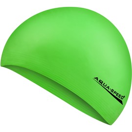 Aqua Speed Swimming Cap Thin Women Men Swimming Cap Swim Hat for Women Men Swimming Cap Latex Swimming Cap Green 04 Soft Latex