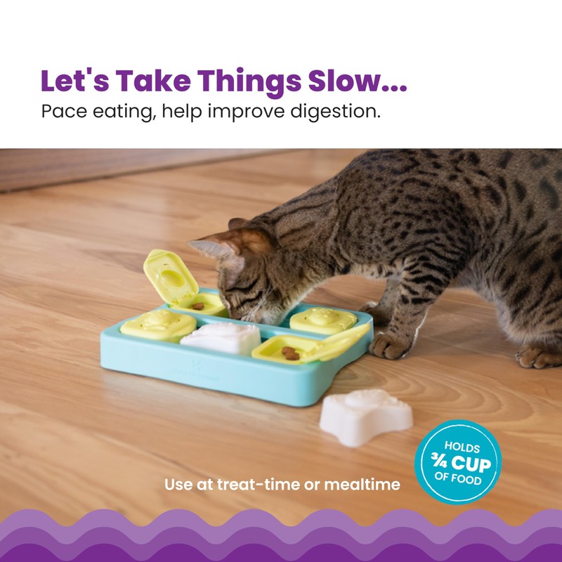 Catstages Kitty Cube Puzzle Interactive Cat Treat Puzzle Cat Toy,