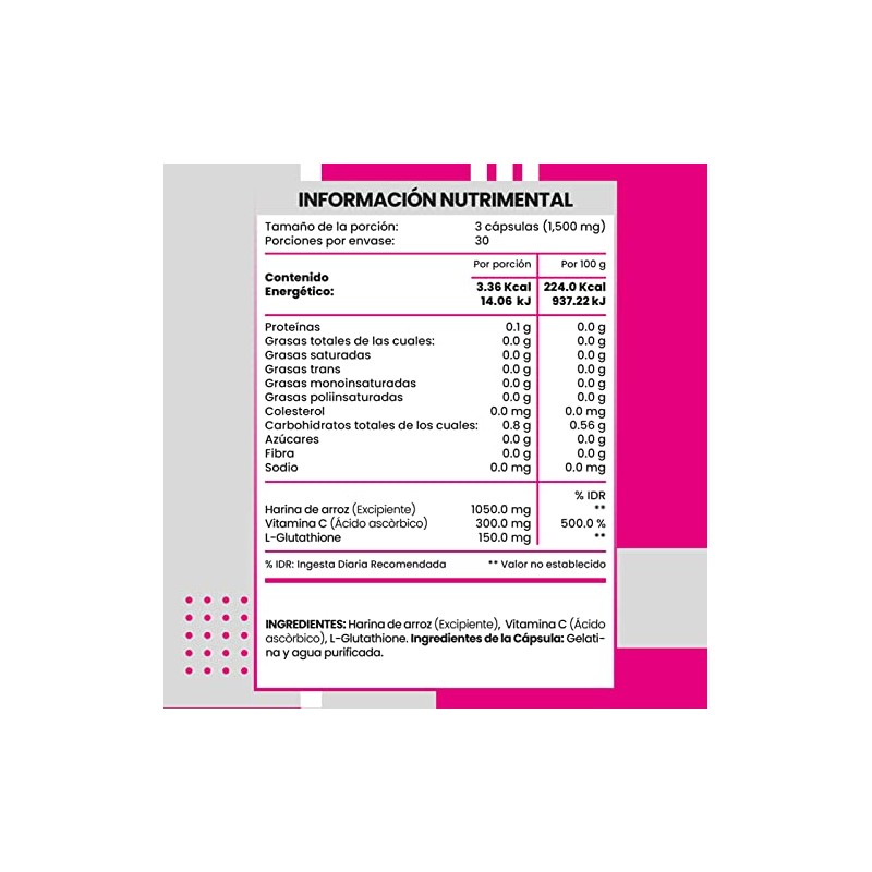 FLOW Glutatión 500 mgPaquete 3 piezasSuplemento AlimenticioMejor precio, más días