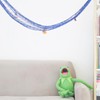 BESPORTBLE Decorative Fishing Net Wall Art Nautical Style Rope Fish
