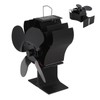Heat Powered Stove Fan Self Starting Heat Resistant Aluminum Alloy
