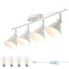 vivihobb 4 Light Plug in Track Lighting Kit,Modern Plug in