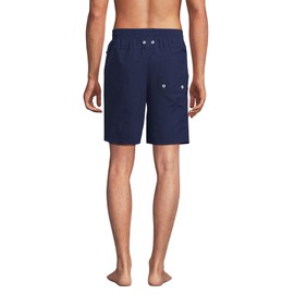 Lands' End Men's 9" Volley Swim Trunks Small Deep Sea Navy
