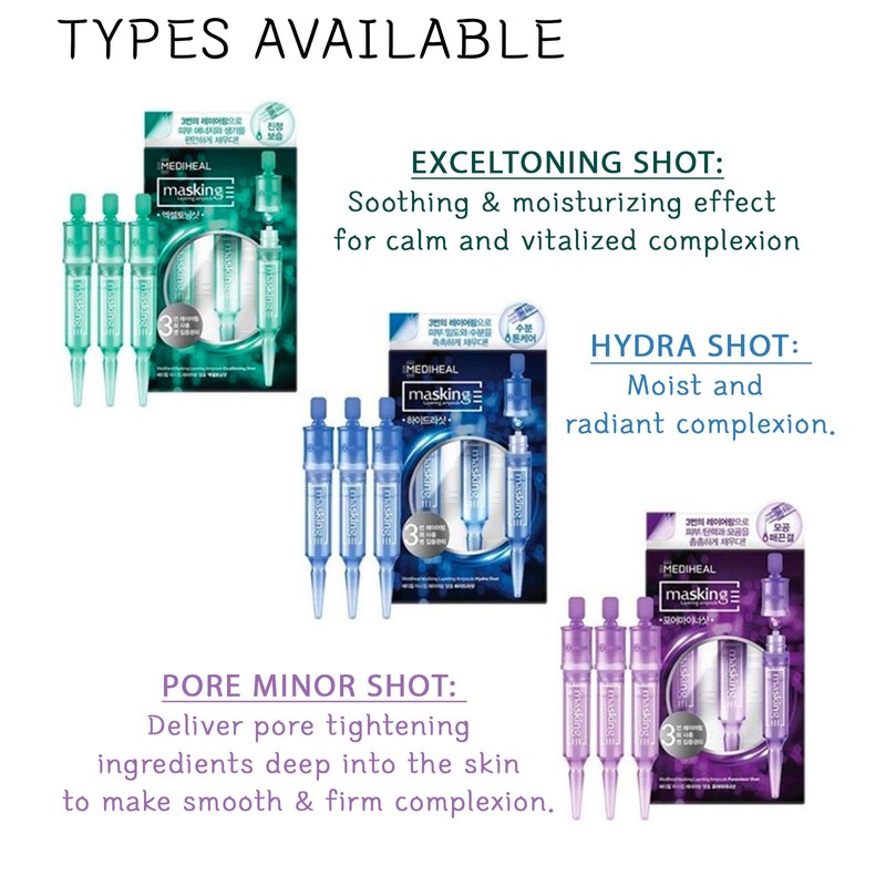 Masking Layering Ampoule, Pore Minor Shot