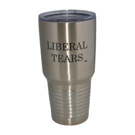 Funny Liberal Tears 30oz Large Stainless Steel Travel Tumbler Mug Cup Gift For Conservative Or Republican Political Novelty