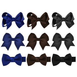 9 Pieces Of Bow Hairpin, Simple And Fashionable, Cute Hair Accessories For Girls, Fashionable Headwear For Children, And Clothing Hairstyle Decoration.