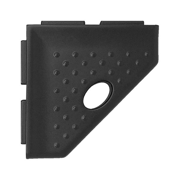 Questech 5 inch Bathroom Organizer Corner Shower Caddy - Graphite