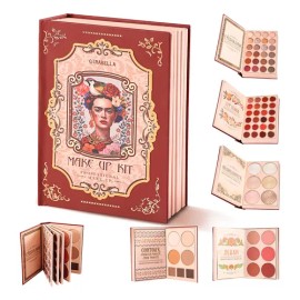 5 En 1 Paleta Sombras, Contorno, Iluminación, Labial Y Rubor