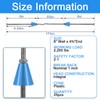 Blulu 25 Pcs 8" x 4 3/4" Standard Snap Ties
