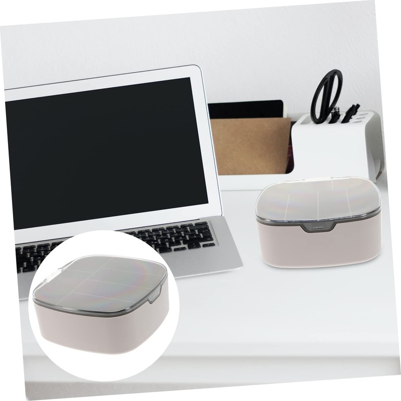 TEHAUX Cable Storage Box with Lid Dustproof Organizer for Power