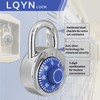 Combination Lock, LQYN Standard Dial Combination Lock, Pack of 8;