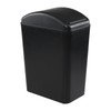 Oymlclivisa Black Plastic Swing Top Bin, 20 L Plastic Trash