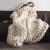 Giant Arm Knitting Chunky Yarn for Braided Knot Throw Blanket,