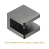uxcell Glass Shelf Clamp, 10Pcs Brass Glass Clamp for 8-10mm