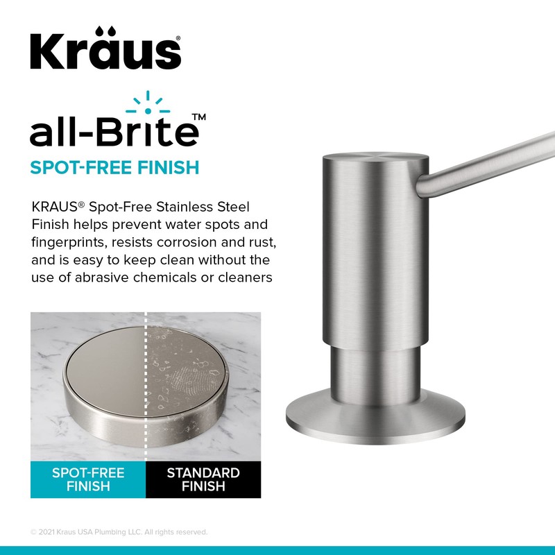 KRAUS Kitchen Soap and Lotion Dispenser in Spot Free Stainless
