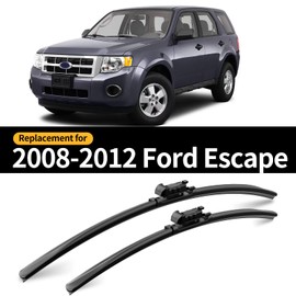 GARDIMU Front and Rear Windshield Wiper Blades, 3 Pcs Front and Back Windshield Wipers Blades Replacement for Ford Escape 2008-2012, Car Window Wiper Blades for 2008 2009 2010 2011 2012.