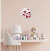 CreaDesign, WU-30-1123-20 Heart Red Wall Clock for Children's Room, Silent