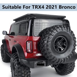 MORLORDY Metal RC Side Windows Rear Windows Protective Mesh Net for 1/10 Scale RC Crawler Car TRX4 2021 Bronco Upgrades
