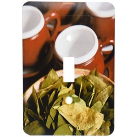 3dRose LLC lsp_86965_1 Peru, Cuzco Coca Leaves and Tea Cups Sa17 Bja0152 Jaynes Gallery Single Toggle Switch
