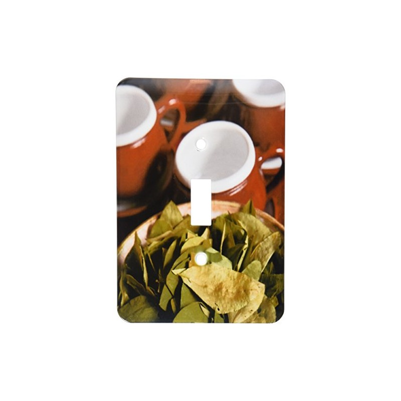 3dRose LLC lsp_86965_1 Peru, Cuzco Coca Leaves and Tea Cups