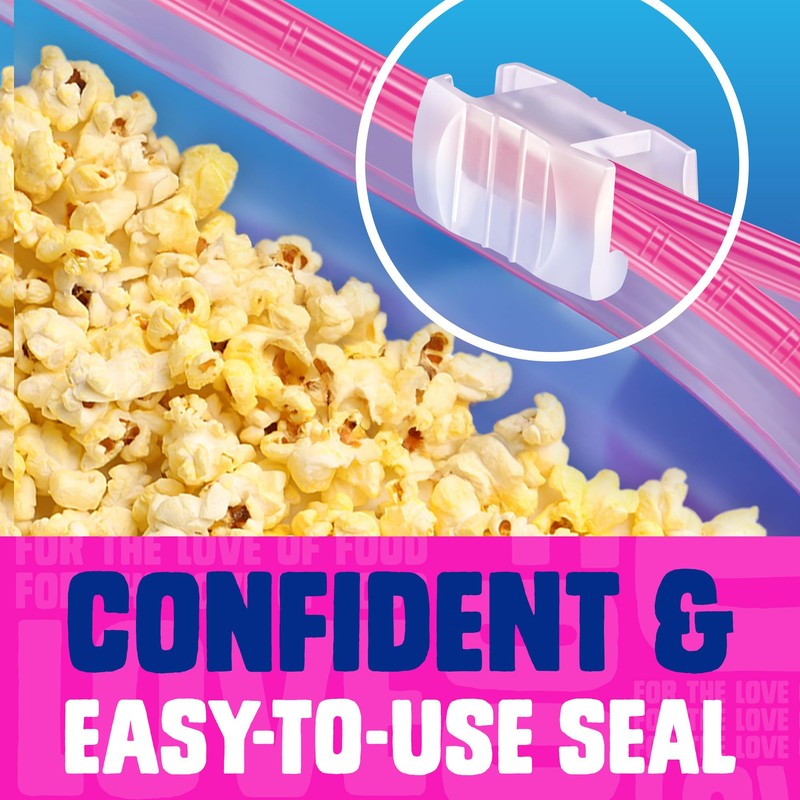 Ziploc Gallon Food Storage Slider Bags, Power Shield Technology for