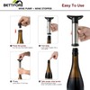 Wine Saver Vacuum Pump with 4 Wine Stoppers, Wine Bottle