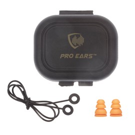 Pro Ears Audiomorphic Earplugs, Shooting Ear Protection, Noise Canceling Earbuds, Hearing Protection, Concert Ear Plugs, Carrying Case Included, Orange (Small)