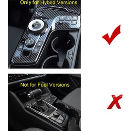 HEYOUTH Centre Console Wrap Kit Carbon Fibre Sticker Decor Interior Strips Car Decoration for Sportage NQ5 2022 2023 2024 (Hybrid Version Only)