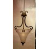 Kichler Model 34034 1 Light Inverted Pendant Tuscan Gold/Antique Pewter