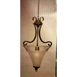 Kichler Model 34034 1 Light Inverted Pendant Tuscan Gold/Antique Pewter M102 L19