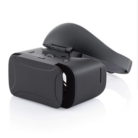 Elecom VRG-GVSB01BK VR Goggles, VR Headset, 40% Blue Light Cut, Focus, Eye Width, Hard Band, Black