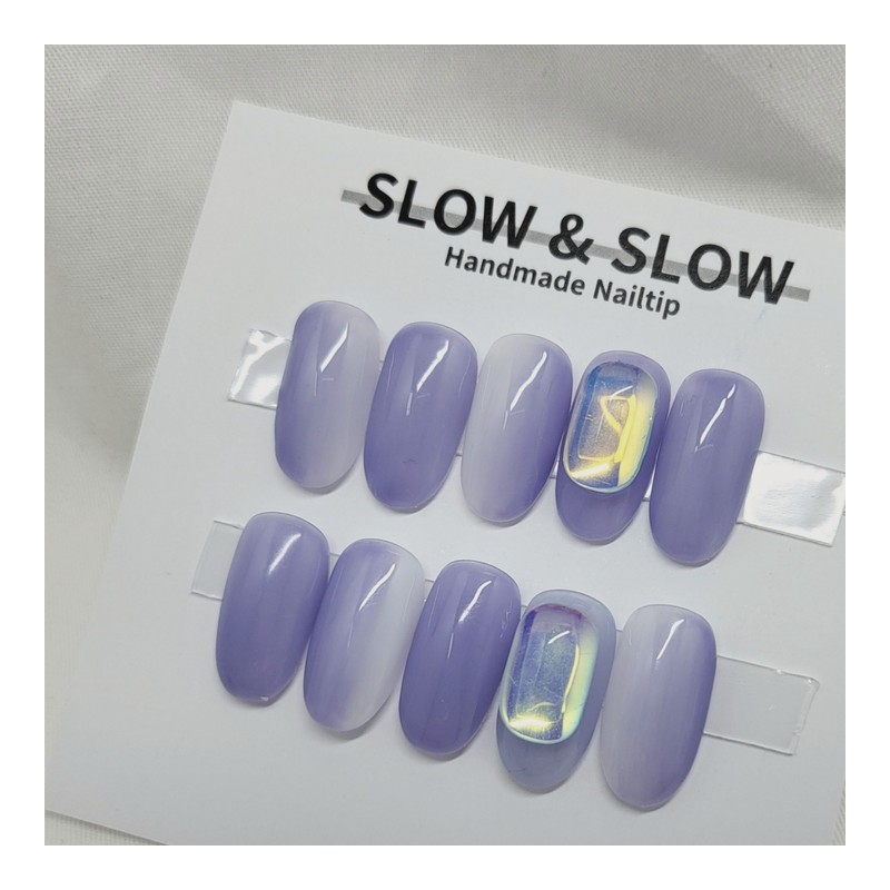 [Sl&Sl Nail Tips]Ice Nails - Short Oval / [슬앤슬네일팁]얼음네일 -