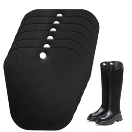 Pack of 6 Women's Reusable Boot Stretchers, Boot Shape Inserts, Plastic Boot Stand, Holder High Boot Support, High Support for Unisex, Black, 10 Inches, 1